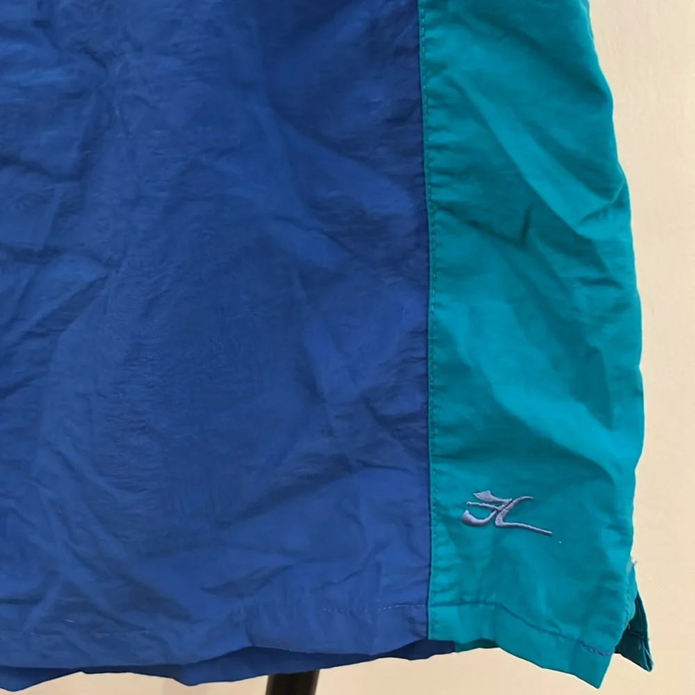 Vintage 1980s Hobie Colorblock Swim Trunks Shorts Men’s M Elastic Waist Nylon